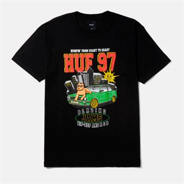 HUF T-shirt Blazing Jams Black